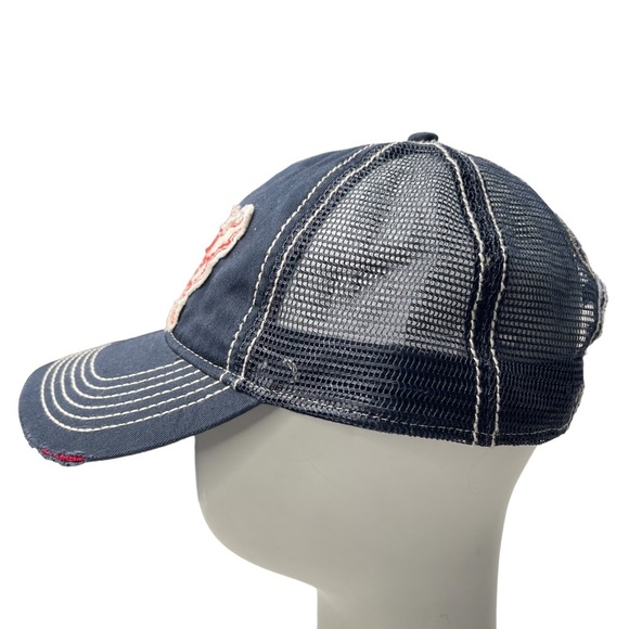 Bass Pro Shops Hat American Embroidered Patch Red Blue - Picture 2 of 6